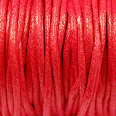 Waxkoord 2mm pink 2.5m