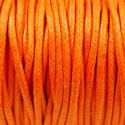 Waxkoord 2mm oranje 2.5m