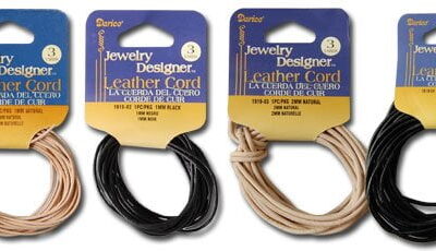 Leerkoord zwart 1 mm 2 mtr.