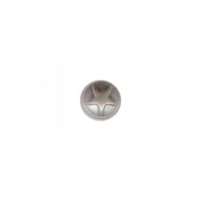 Hot-Fix Deco metal studs matt nickel 9mm x24