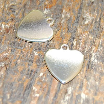 bedel metaal hart 13x14mm 2x sp