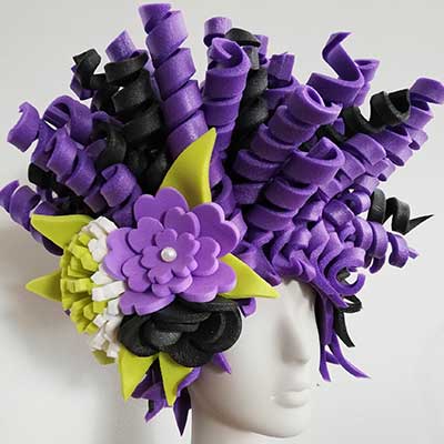 foampruik curlypurple